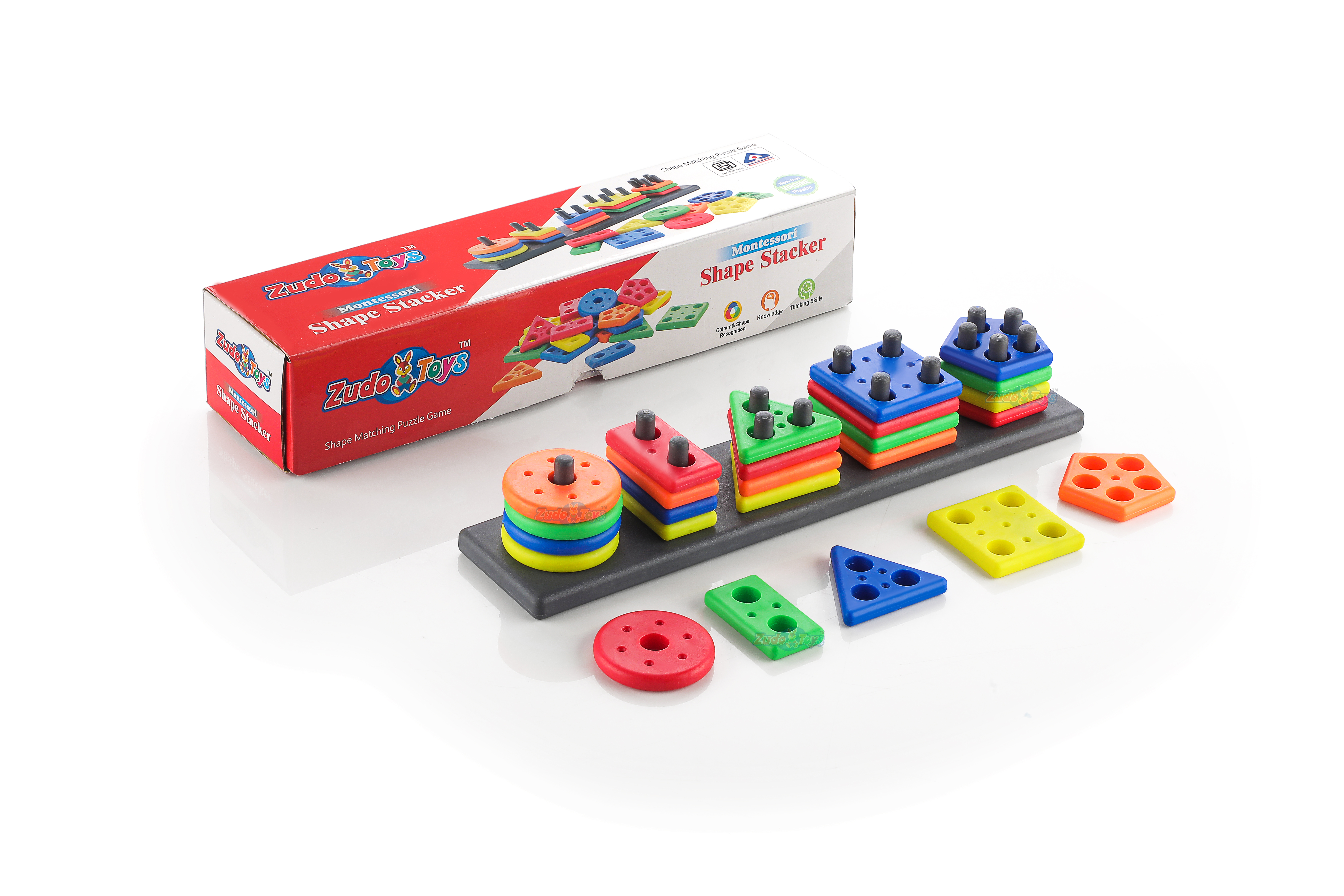 Geometric Shape Sorting Stacker (Long)
